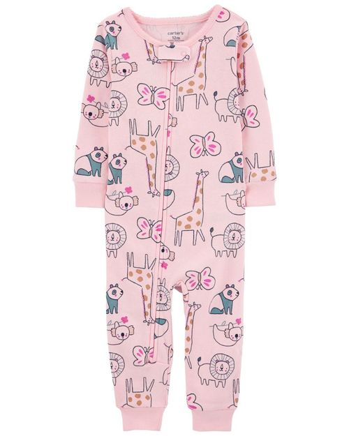 Pijama De Algodón De 1 Pieza Con Animales Carter's