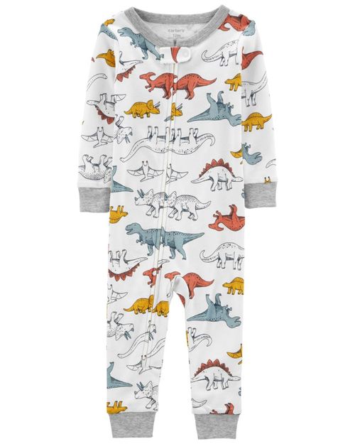 Pijama De Algodón De 1 Pieza Con Estampado De Dinosaurio Carter's