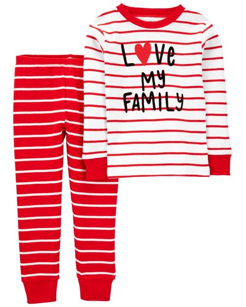 Pijama De Algodón De 2 Piezas, San Valentín Carter's
