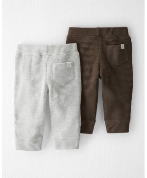 Set De 2 Piezas De Pantalones Térmicos De Algodón Orgánico Carter's Little Planet