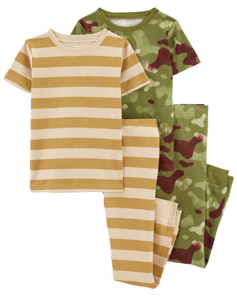 Pijama de camuflaje de algodón (7-14 años)