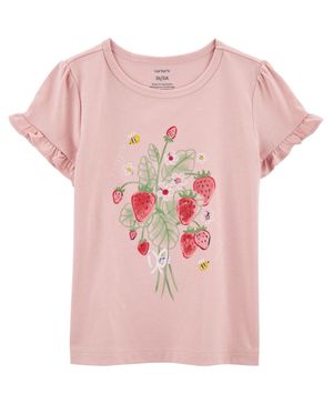 Playera De Jersey De Fresa Carter's