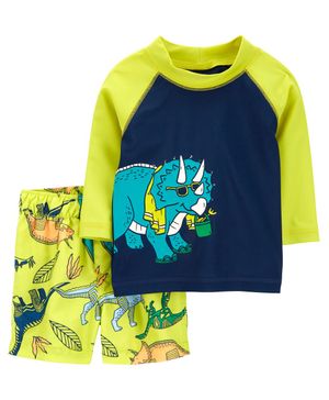 Traje De Baño De 2 Piezas De Dinosaurio Carter's