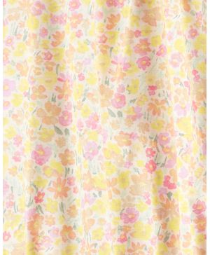 Blusa De Popelina De Flores Carter's