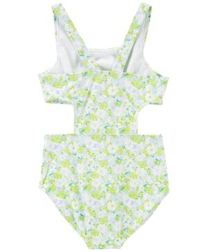 Traje De Baño De Flores De 1 Pieza