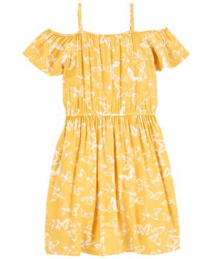 Vestido De Mariposas De Hombro Descubierto Lenzing Ecovero Oshkosh B'Gosh