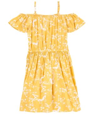 Vestido De Mariposas De Hombro Descubierto Lenzing Ecovero Oshkosh B'Gosh