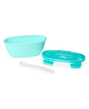 Tazon Y Cuchara Portátil Azul Skip Hop