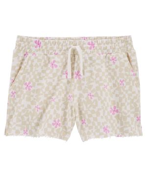 Pantalones Cortos Con Cordón De Rizo Francés Con Estampado Floral Oshkosh B'Gosh