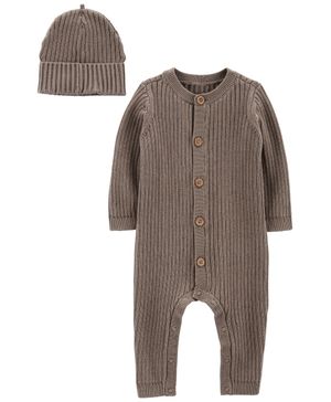 Conjunto De 2 Piezas Mameluco Y Gorro Carter's