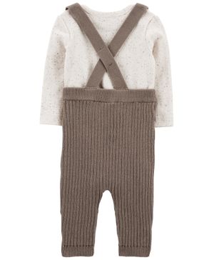 Conjunto De 2 Piezas  Pañalero Con Overol Carter's