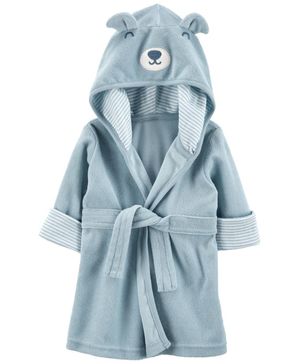 Bata De Tejido De Rizo Con Capucha De Oso Carter's