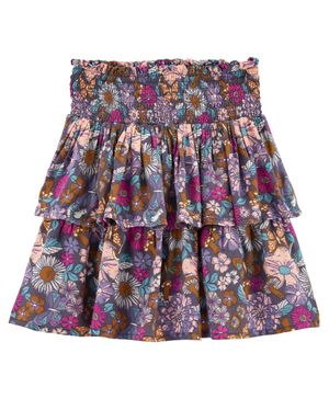 Falda De Capas Con Flores Lenzing Ecovero Oshkosh B'Gosh
