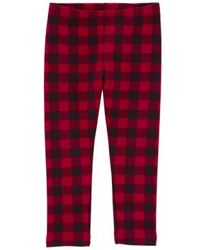 Leggings De Microfibra A Cuadros Carter's