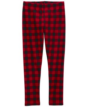 Leggings De Microfibra A Cuadros Carter's
