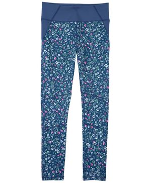 Leggings Deportivos De Punto De Tiro Alto Con Estampado De Flores Oshkosh B'Gosh