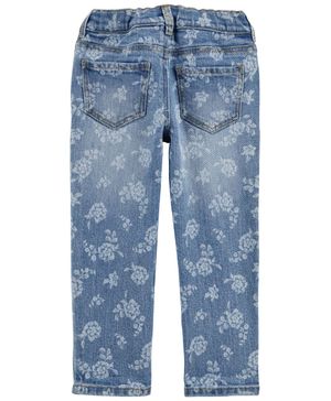 Pantalones De Mezclilla Stretch Con Estampado De Flores Vintage Oshkosh B'Gosh