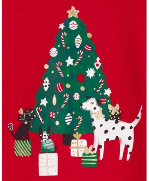 Playera Con Capucha De Árbol De Navidad Carter's