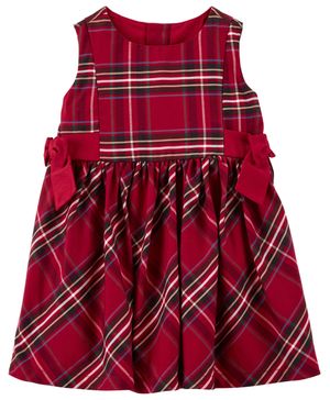 Vestido A Cuadros Satinado Carter's