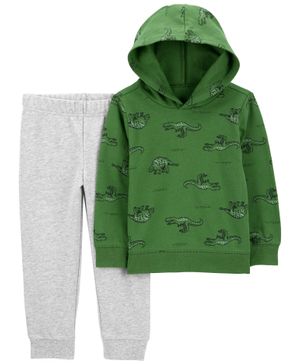 Conjunto De 2 Piezas De Playera Con Capucha Y Jogger De Dinosaurio Carter's