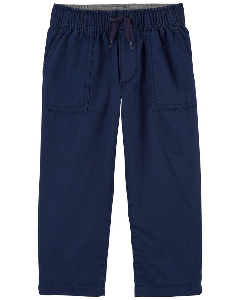 Pantalon de lona online azul