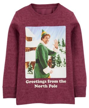 Playera Gráfica Elfo Del Polo Norte Oshkosh B'Gosh
