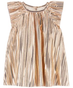 Vestido De Fiesta Plisado Metalizado Oshkosh B'Gosh