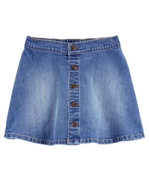 Falda De Mezclilla Con Botones Frontales Oshkosh B'Gosh