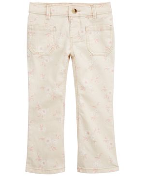 Pantalones Acampanados De Pana Elástica Con Estampado Floral Oshkosh B'Gosh