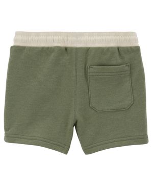 Short De Punto Con Tirantes Verde Olivo Carter's