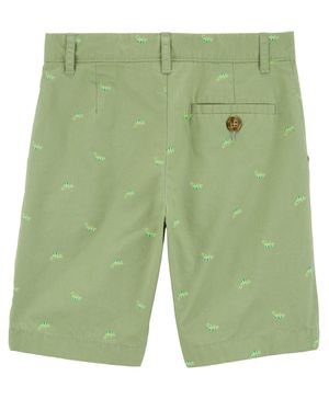 Shorts Chinos Con Estampado De Camaleón Carter's