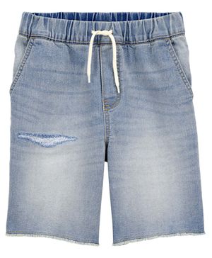 Shorts De Mezclilla Con Cordón Y Dobladillo Oshkosh B'Gosh