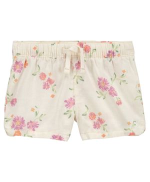 Shorts De Sol Con Cordón Y Estampado Floral Oshkosh B'Gosh