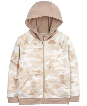 Sudadera De Camuflaje Con Capucha Y Cierre Carter's