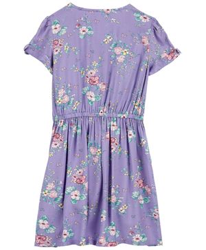 Vestido Floral Vintage Con Botones Frontales Oshkosh B'Gosh