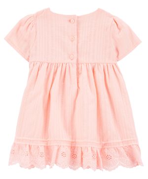 Vestido Babydoll Con Ojales Metalizados Oshkosh B'Gosh