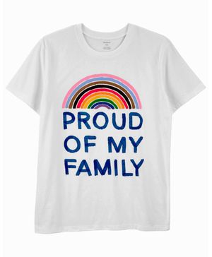 Playera Pride De Punto Diseño De Arcoíris Para Adulto Carter's