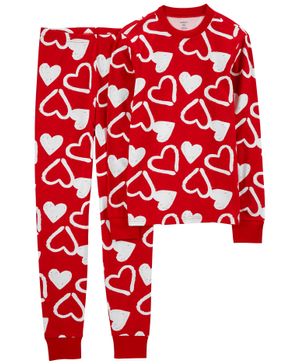 Pijama De 2 Piezas Con Corazones De San Valentín Para Adulto Carter's