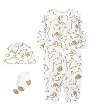 Conjunto De 3 Piezas De Bata Convertible Carter's