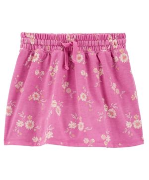 Falda Short De Punto De Algodón Con Estampado Floral Oshkosh B'Gosh