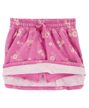 Falda Short De Punto De Algodón Con Estampado Floral Oshkosh B'Gosh