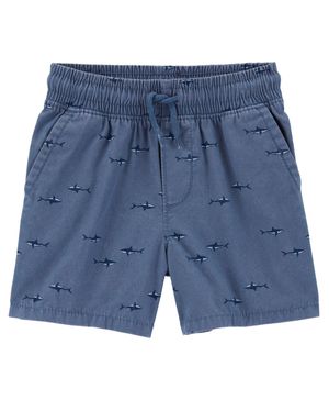 Short De Lona Con Cordón Y Estampado De Tiburón Oshkosh B'Gosh
