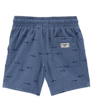 Short De Lona Con Cordón Y Estampado De Tiburón Oshkosh B'Gosh