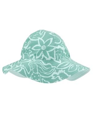 Gorro De Baño Reversible Con Estampado De Océano Carter's