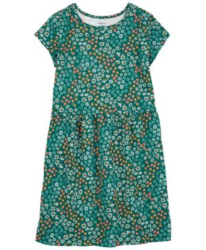 Vestido De Algodón Floral Carter's