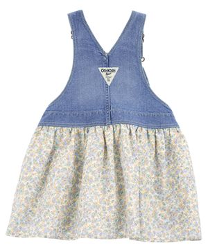 Vestido De Mezclilla Con Estampado Floral Oshkosh B'Gosh