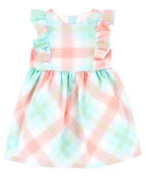 Vestido De Olanes A Cuadros Carter's