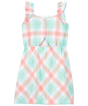 Vestido De Olanes A Cuadros Carter's
