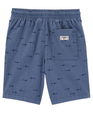 Short De Lona Con Cordón Y Estampado De Tiburón Oshkosh B'Gosh