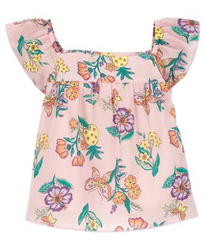 Blusa De Popelina Con Olanes Carter's